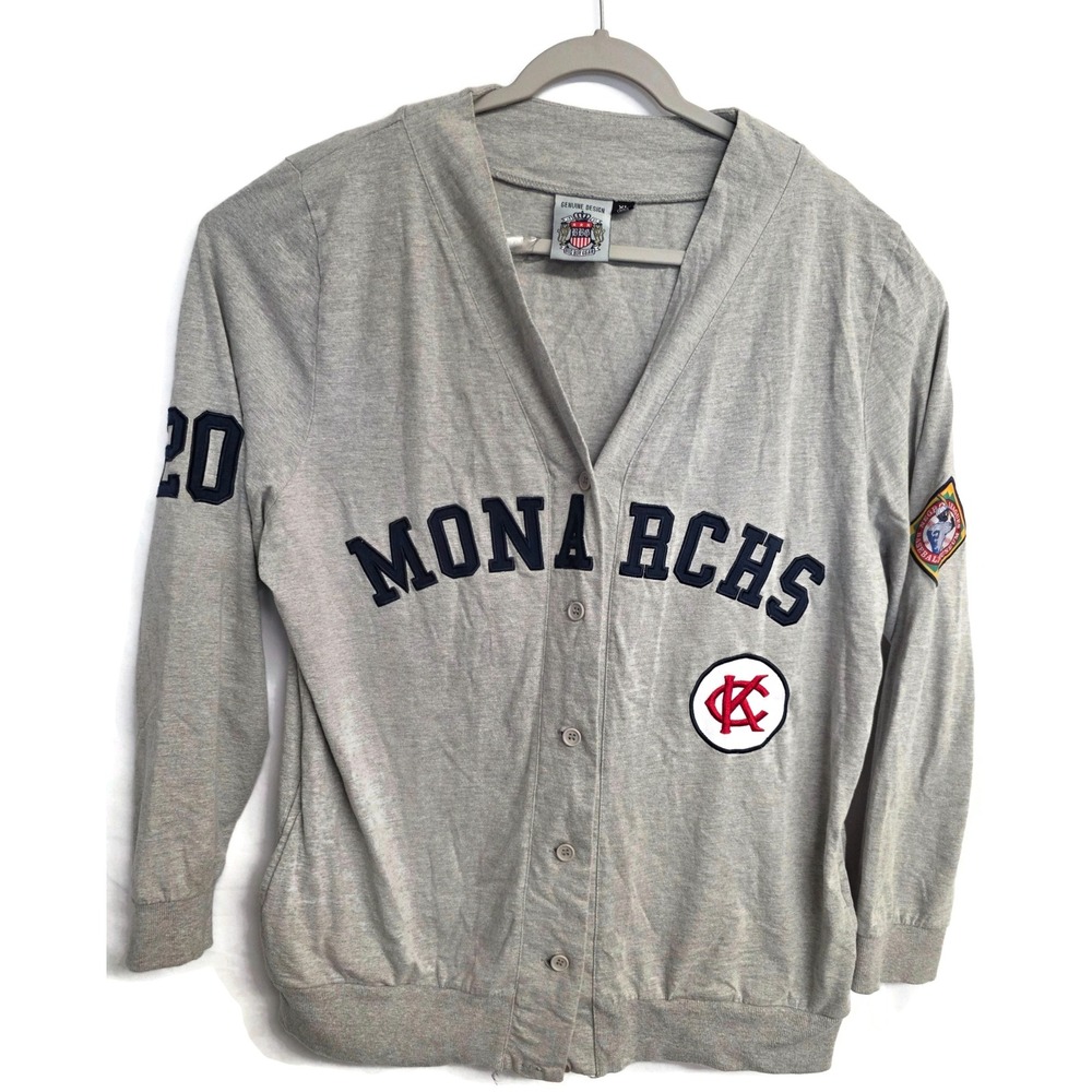 Big Boy Gear Kansas City Monarchs Baseball Jersey Gray XL Negro Leagues BBG